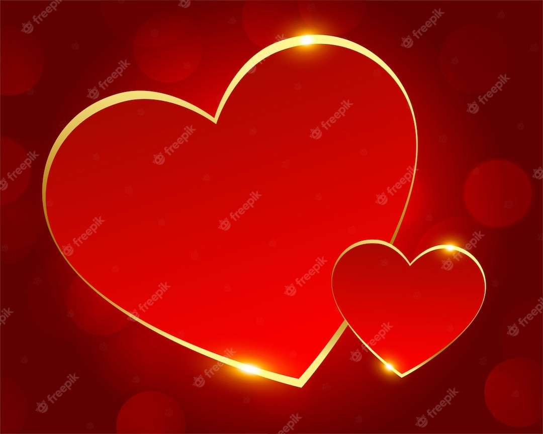 Romantic hearts online puzzle