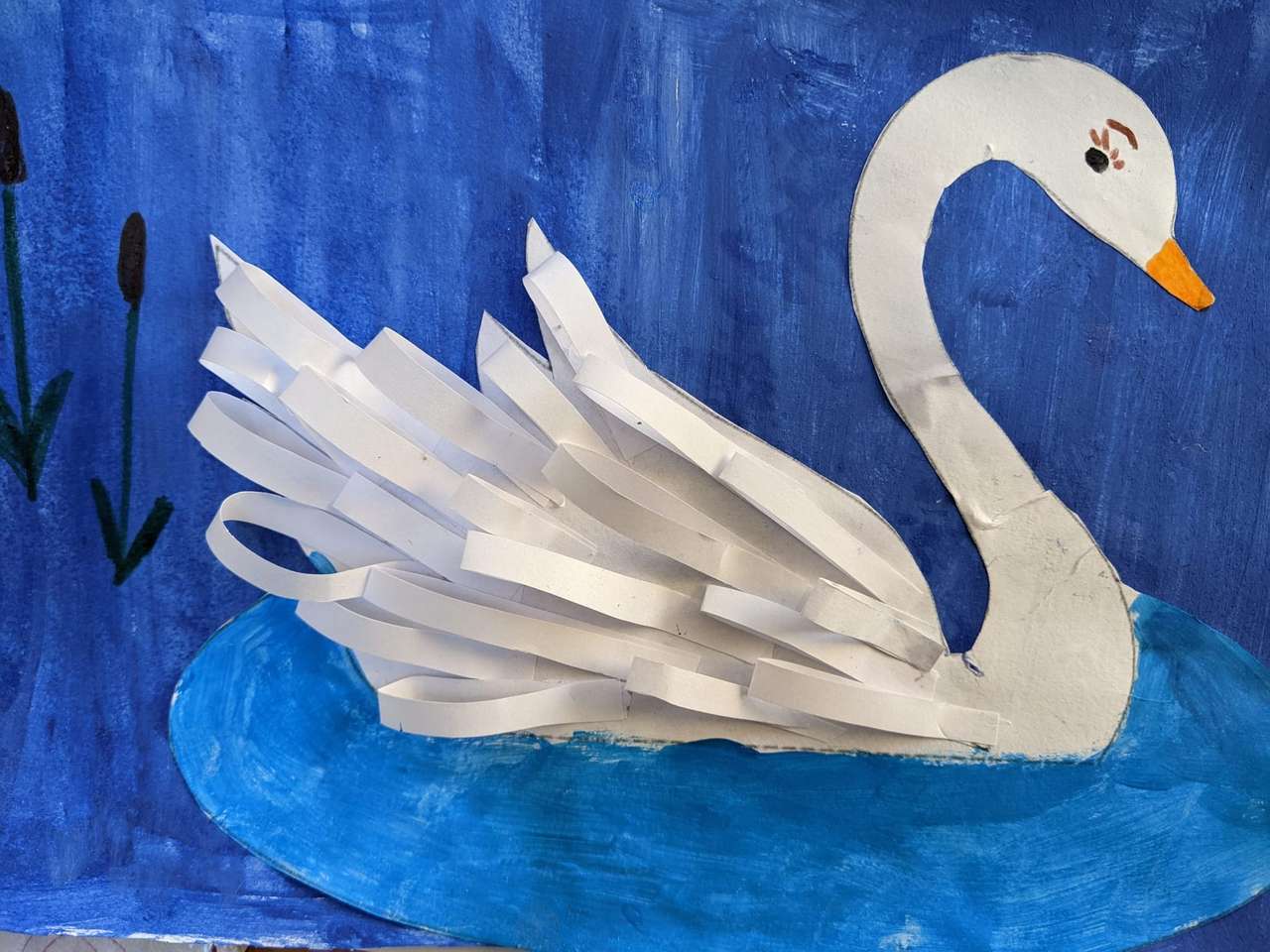 The floating swan jigsaw puzzle online