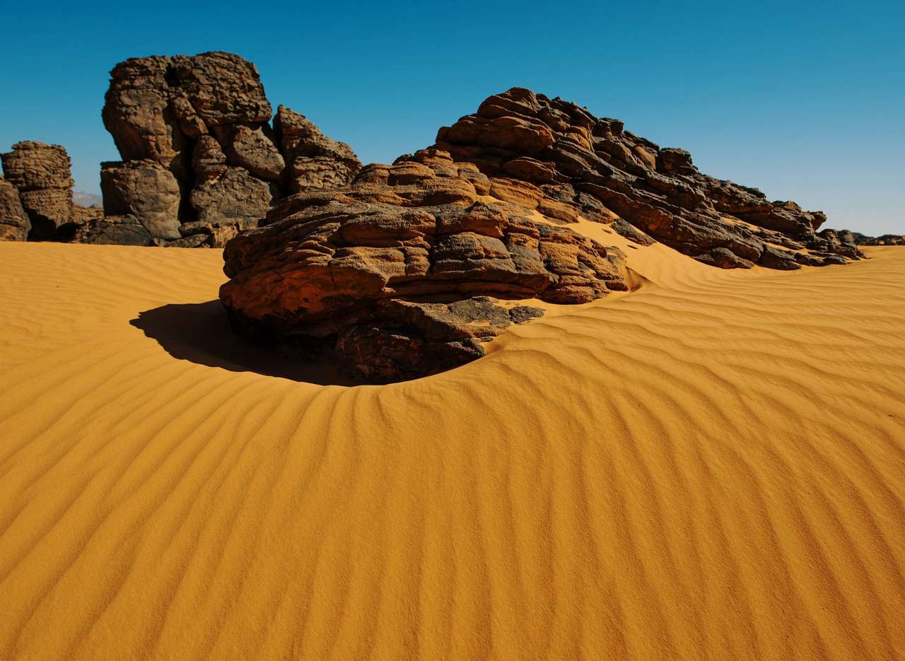 Argélia-A beleza das rochas do deserto quebra-cabeças online