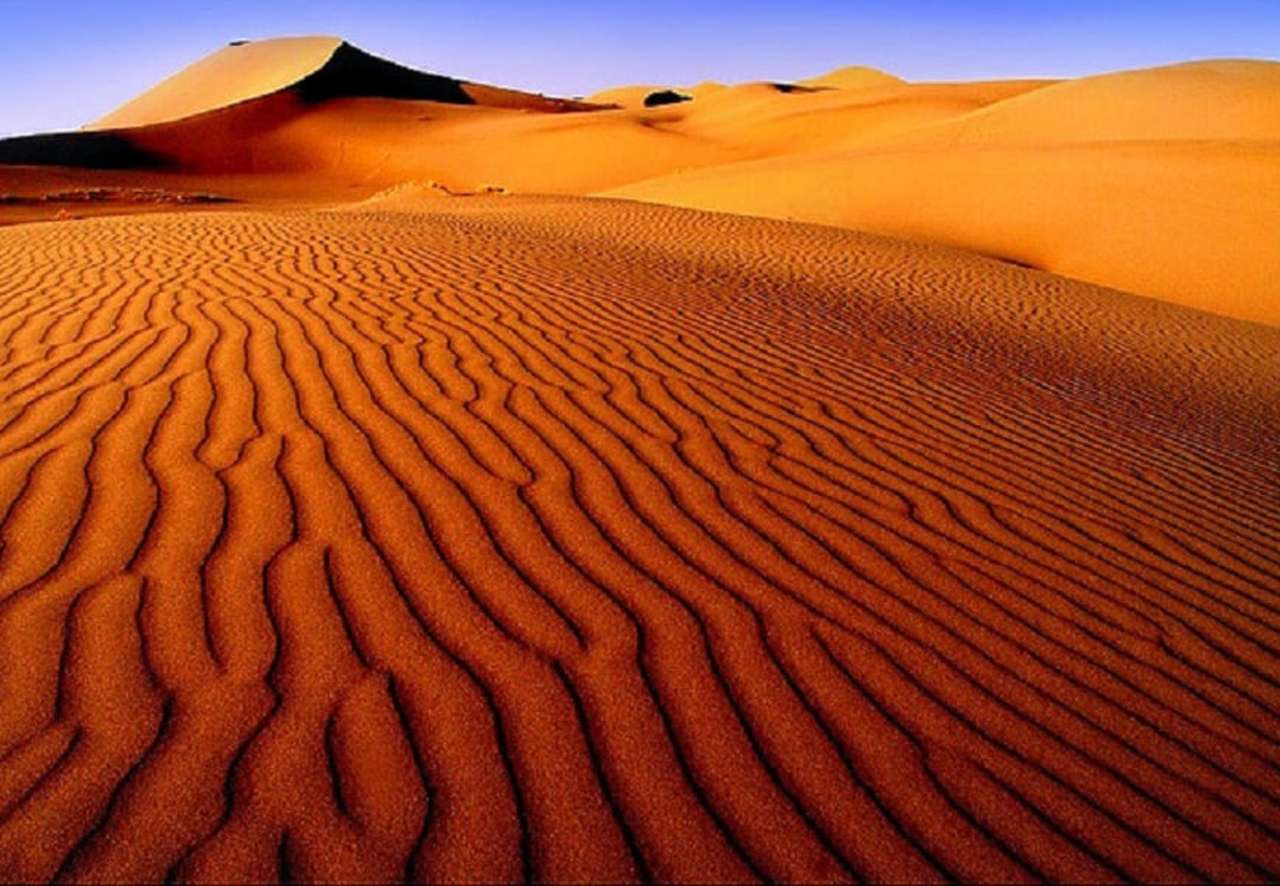 Torr sand bland sanddynerna, vilken syn pussel på nätet