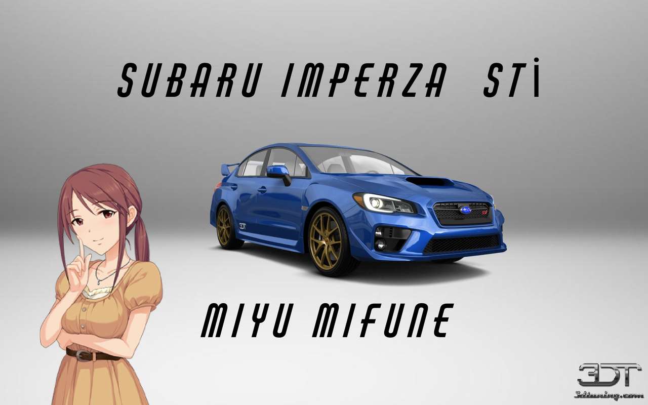 Miyu Mifune y Subaru impreza STİ rompecabezas en línea