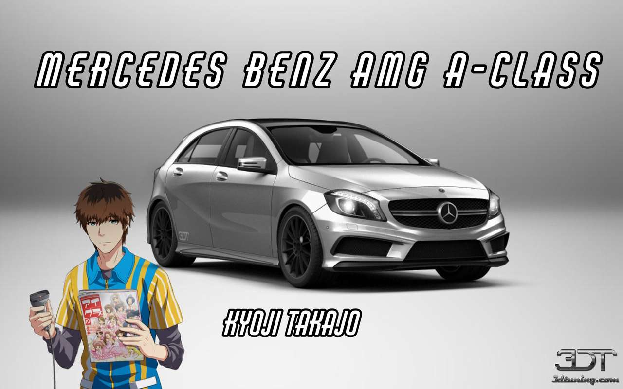 Kyoji takajo en Mercedes Benz AMG A-klasse legpuzzel online