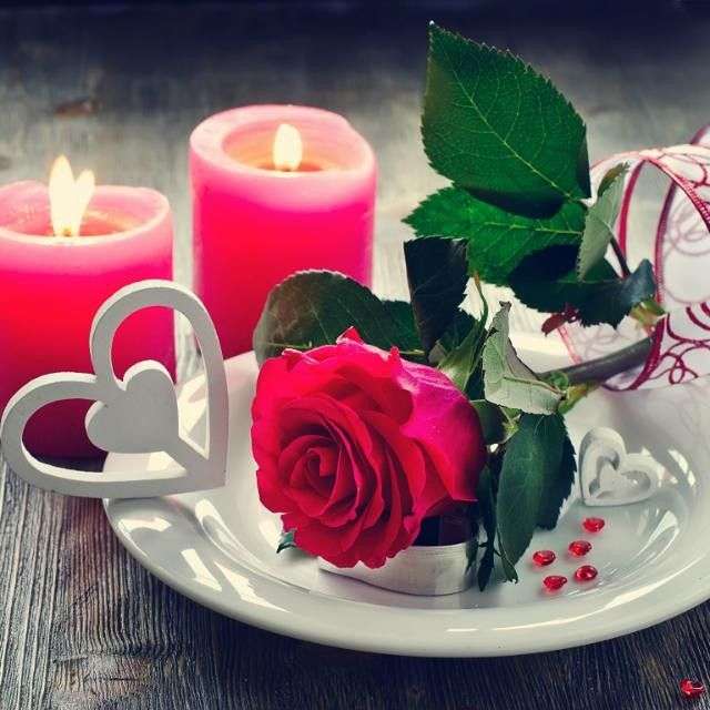 Valentijns roos legpuzzel online