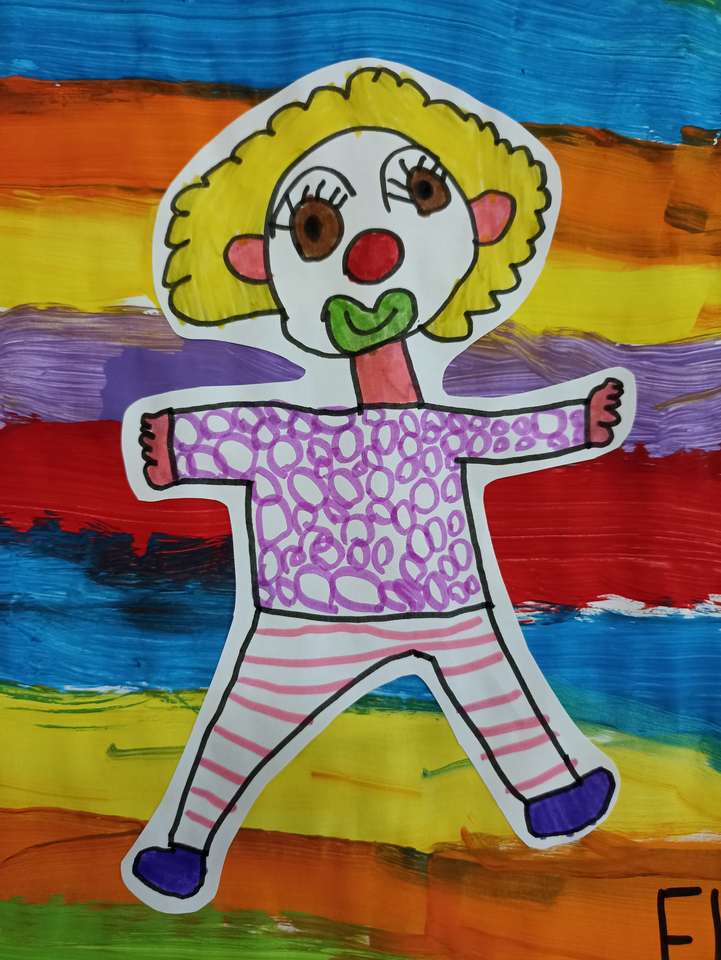 Clown 4 år gammal pussel på nätet