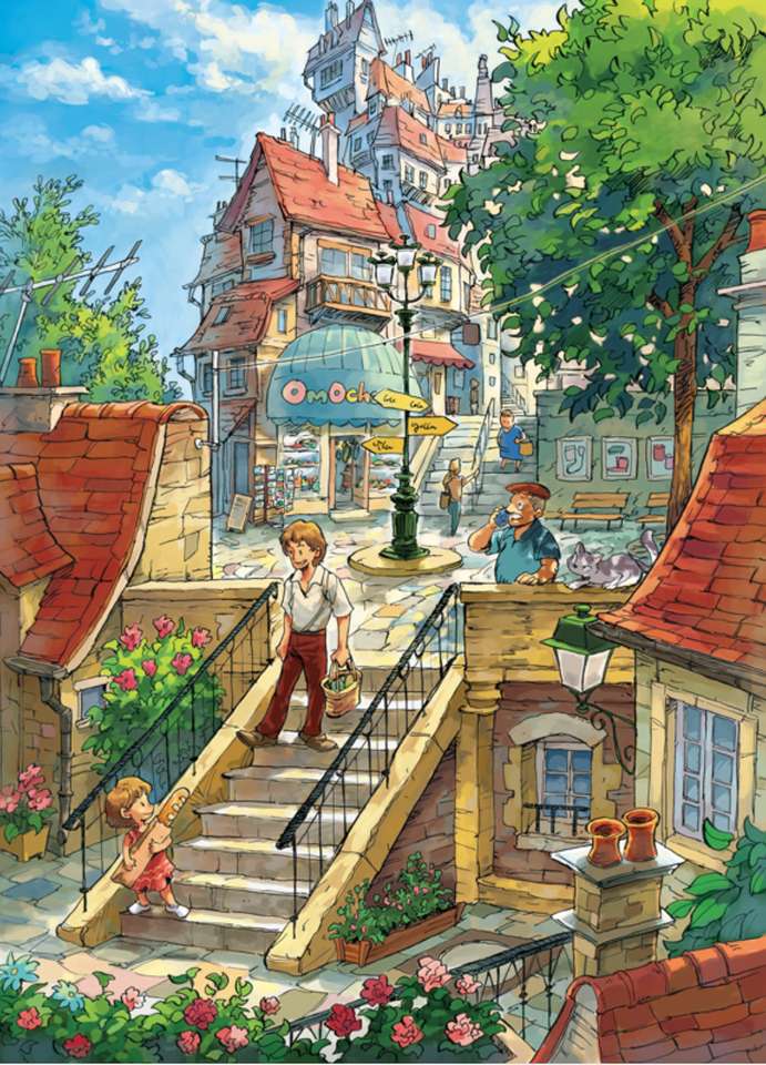 going down the stairs jigsaw puzzle online