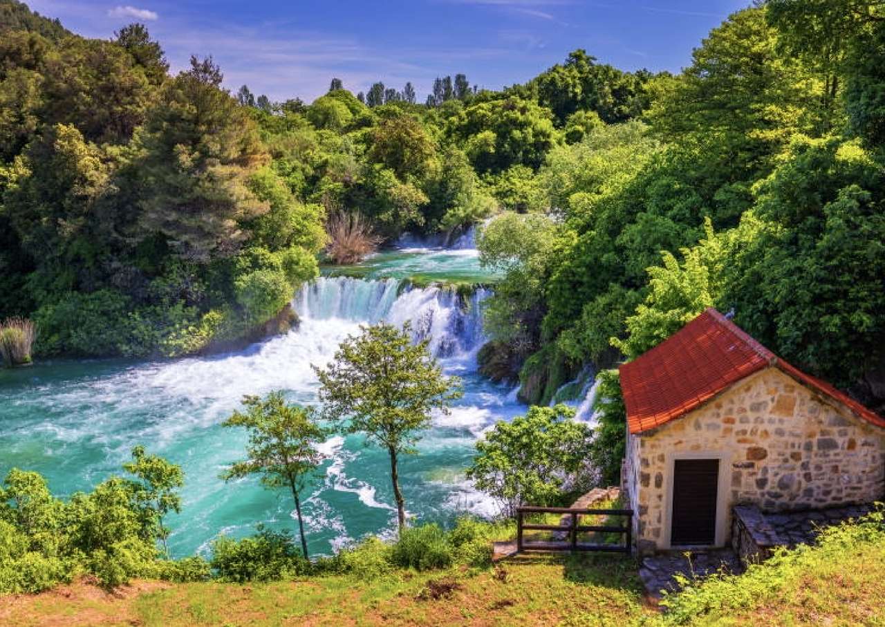 Крка - хорватське диво природи пазл онлайн