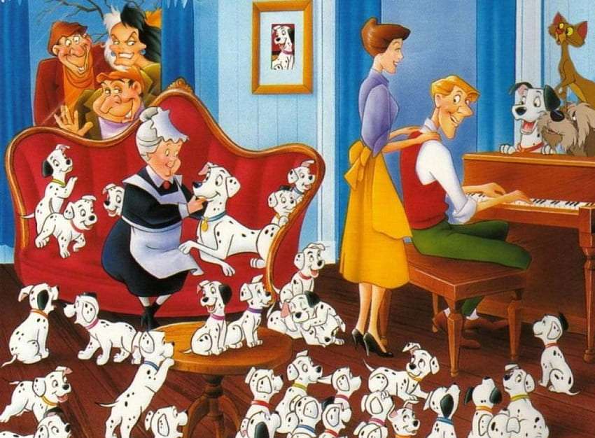 101 dalmați - priveliște drăguță fericită :) jigsaw puzzle online