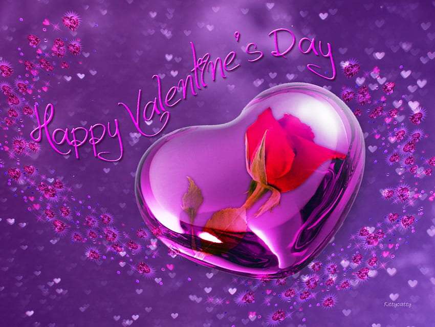 Фіолетова валентинка :) пазл онлайн