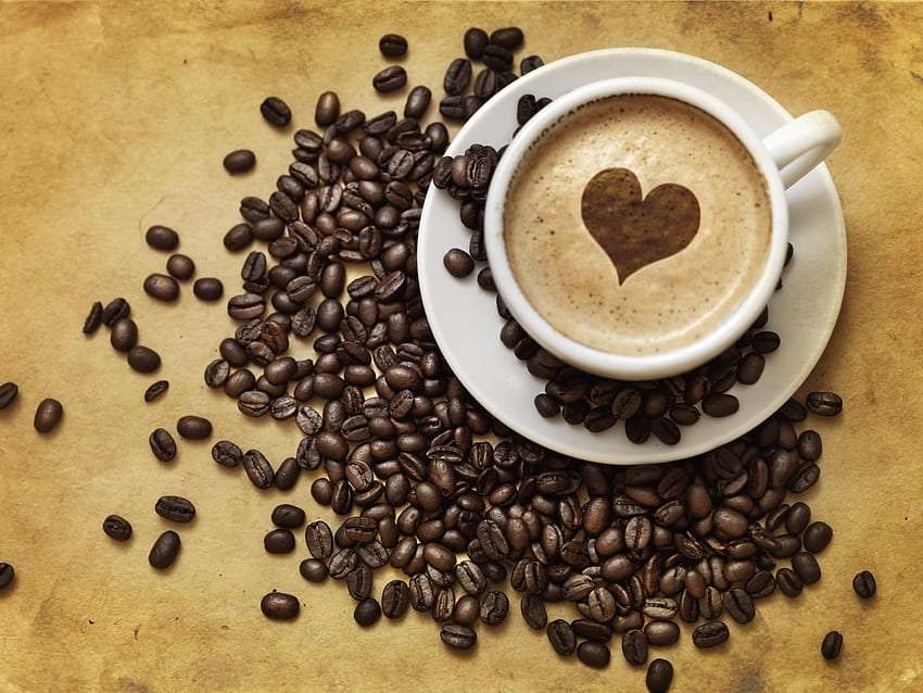 Alla hjärtans kaffe till en älskad :) Pussel online