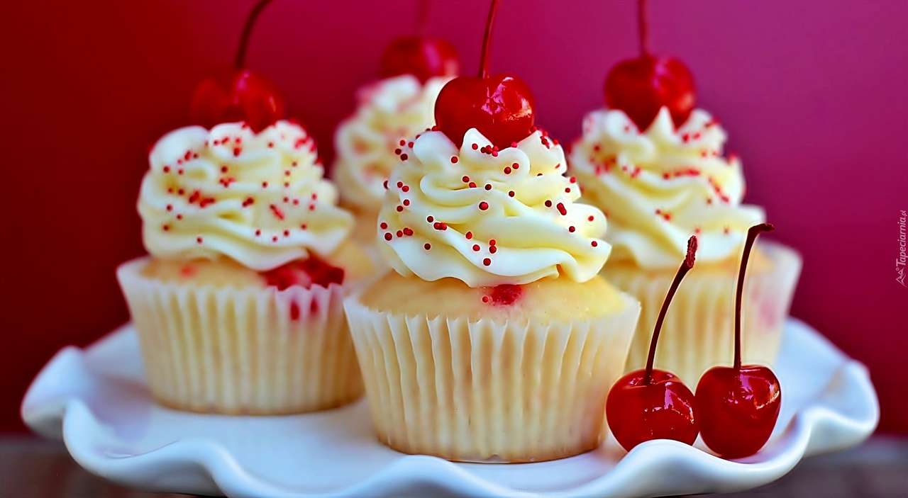 cupcakes κεράσι online παζλ