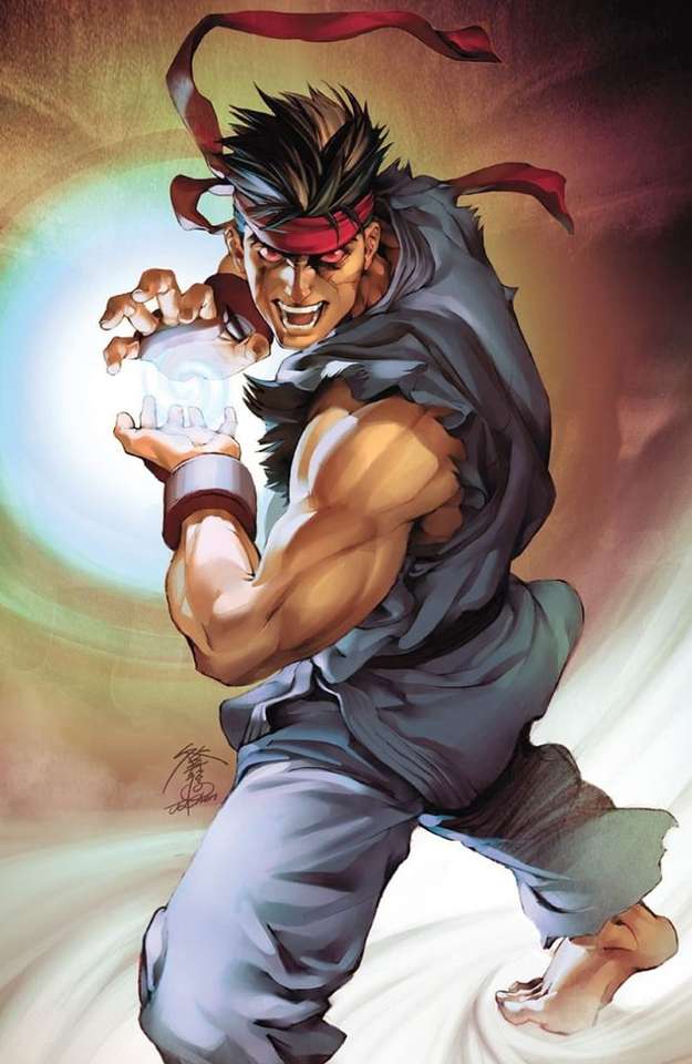 Ryu combattente di strada puzzle online