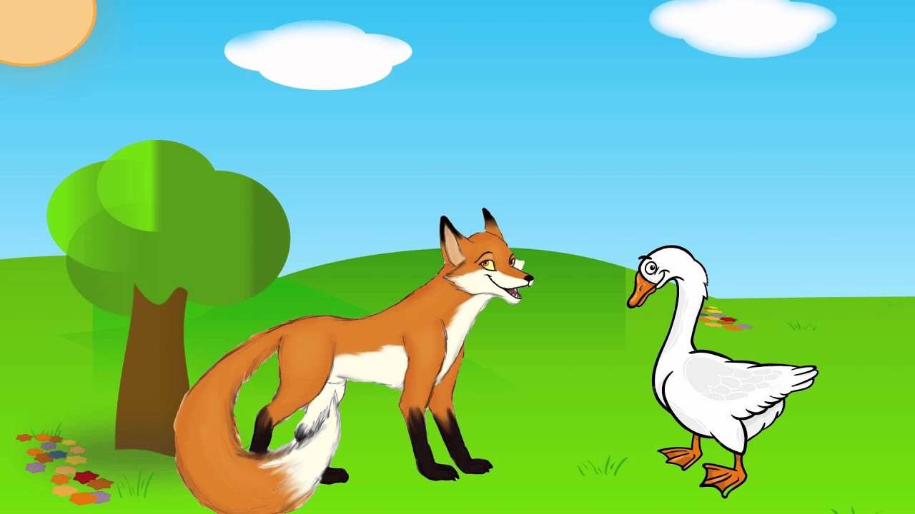 liška a husa skládačky online