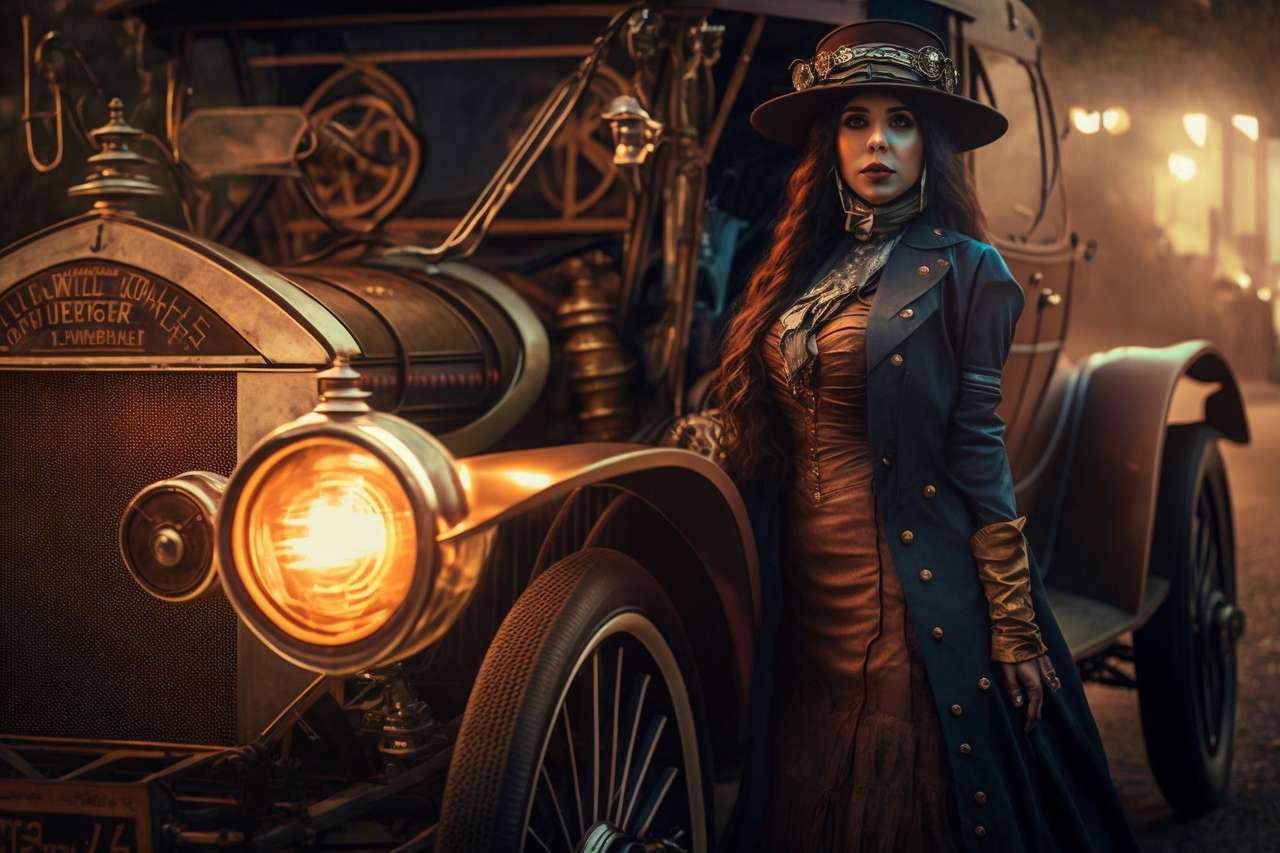 steampunk κυρία online παζλ