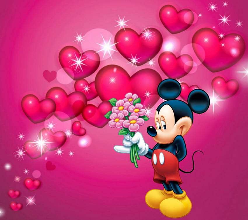 Valentim Rato Mickey :) quebra-cabeças online