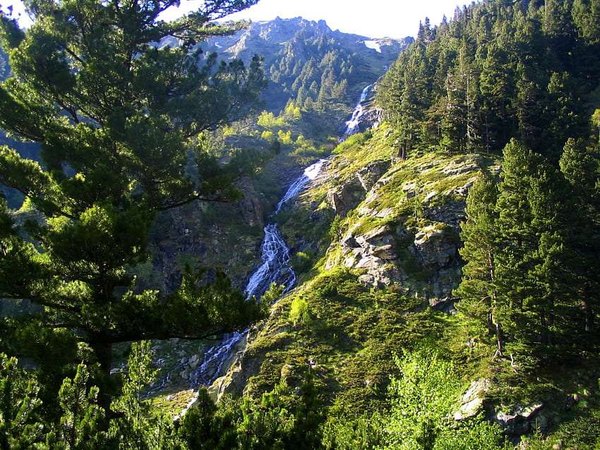 Bulharsko-Mount Rilla s potokem, jaký výhled skládačky online