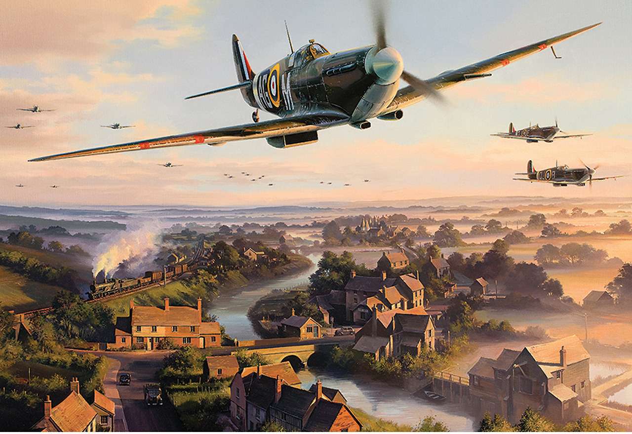 Spitfire au-dessus de l'Angleterre puzzle en ligne