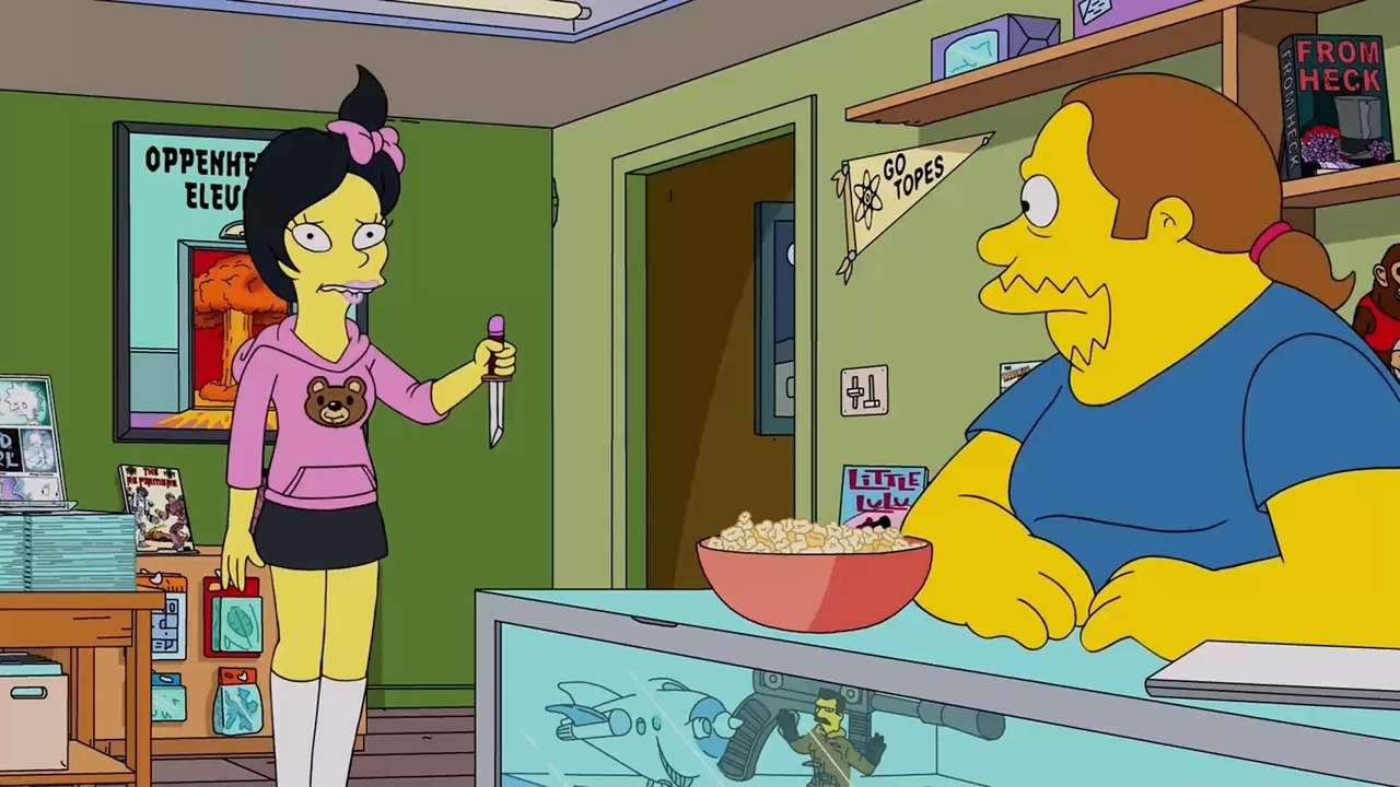 Simpsons pussel på nätet