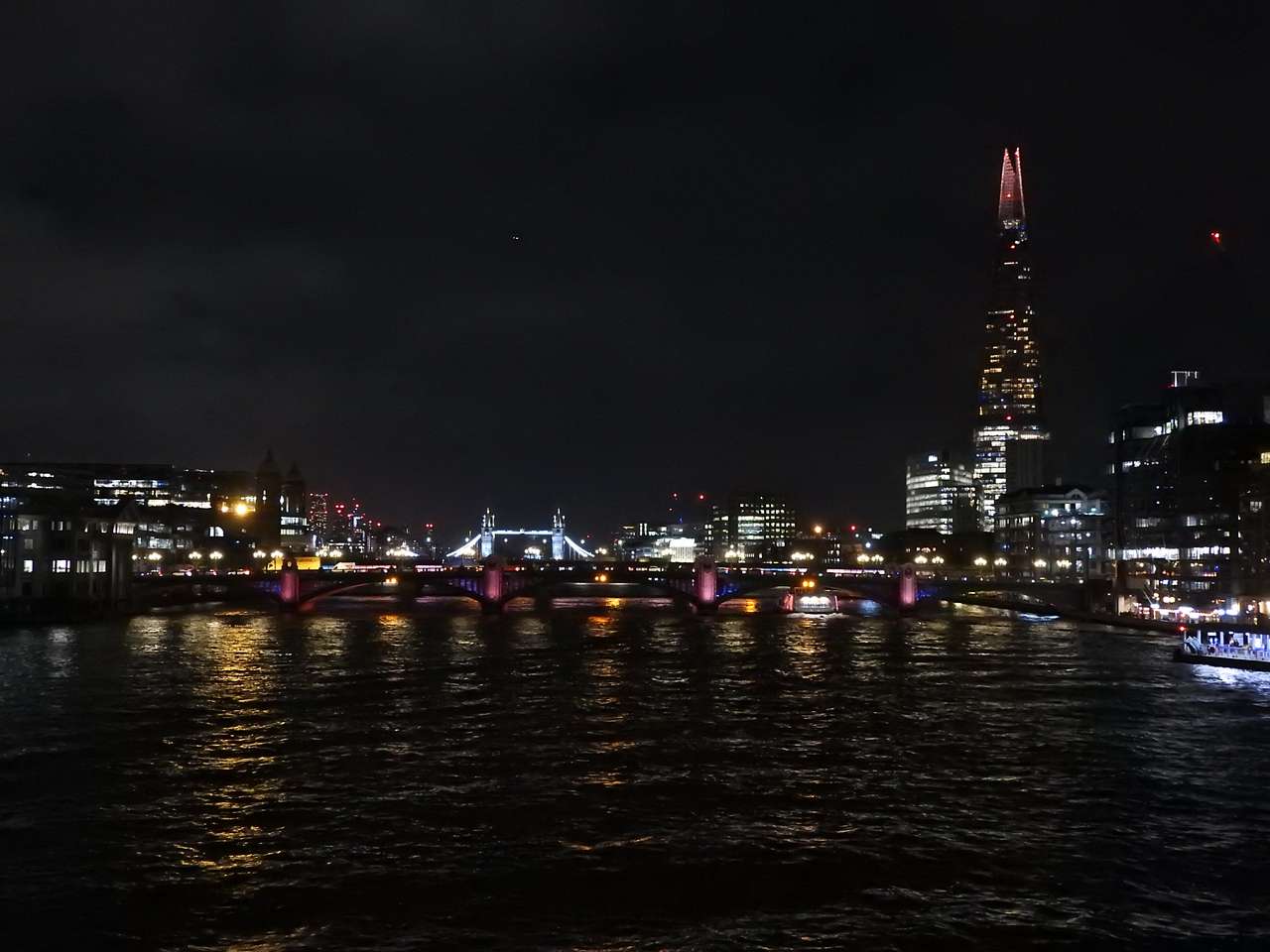 Londres de nuit puzzle en ligne