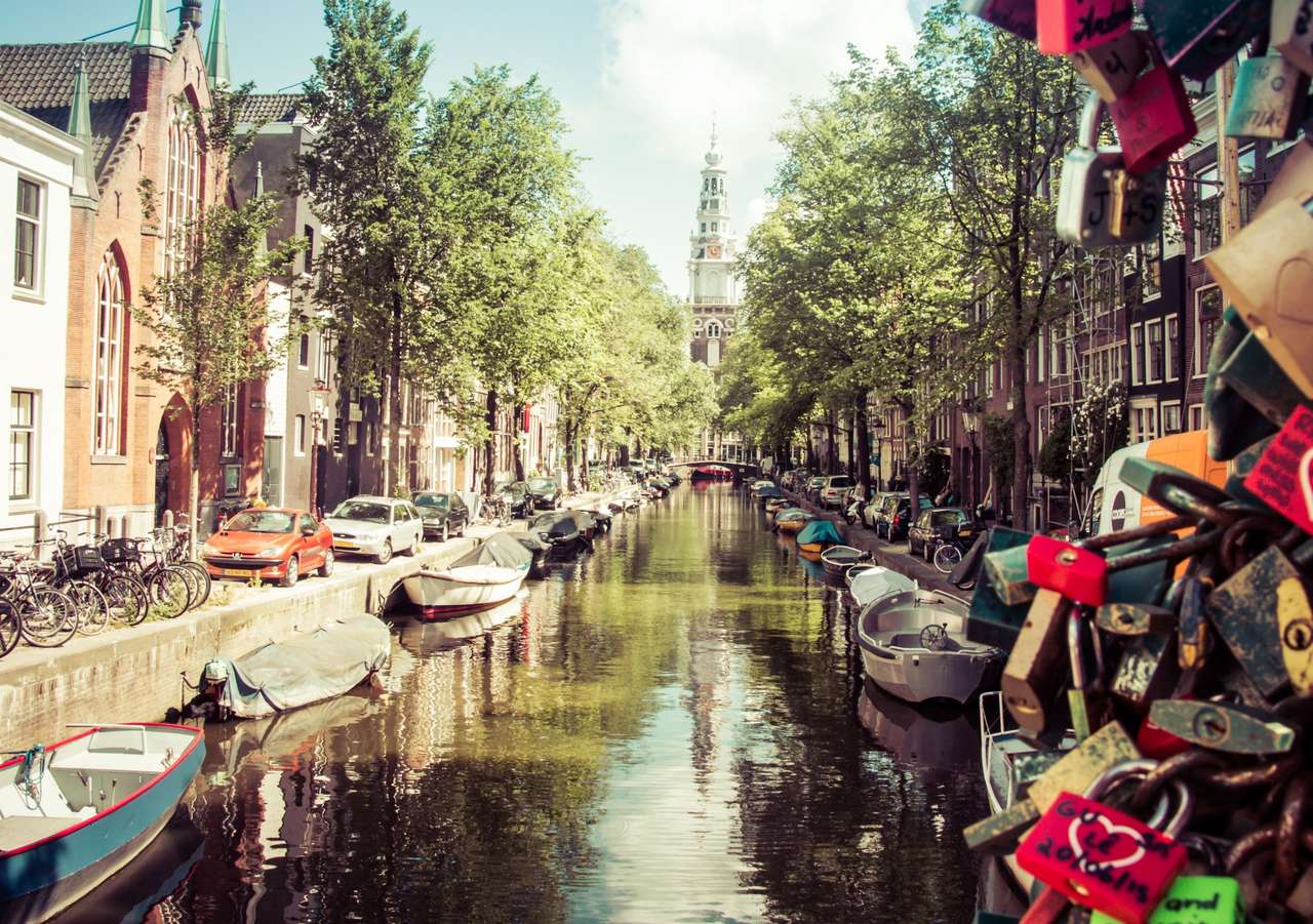 Лето в Амстердаме, любимые замки :) онлайн-пазл