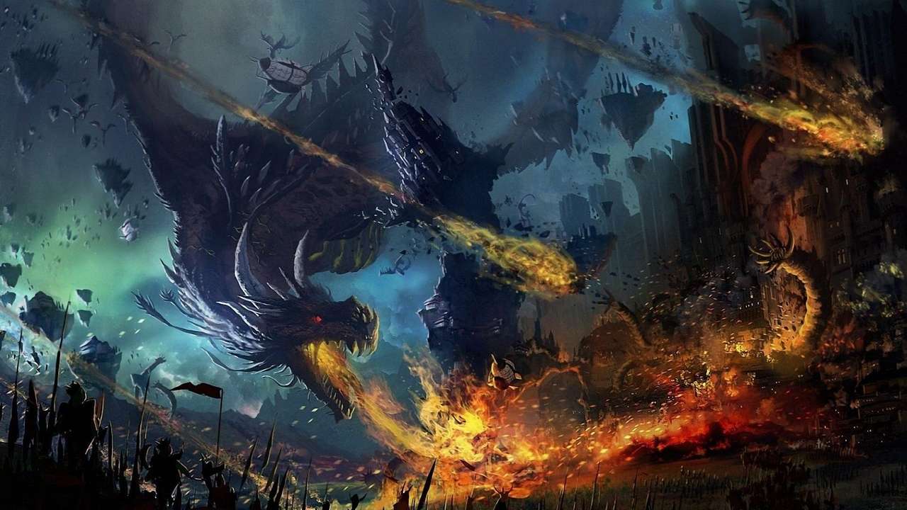 Bataille de dragons puzzle en ligne