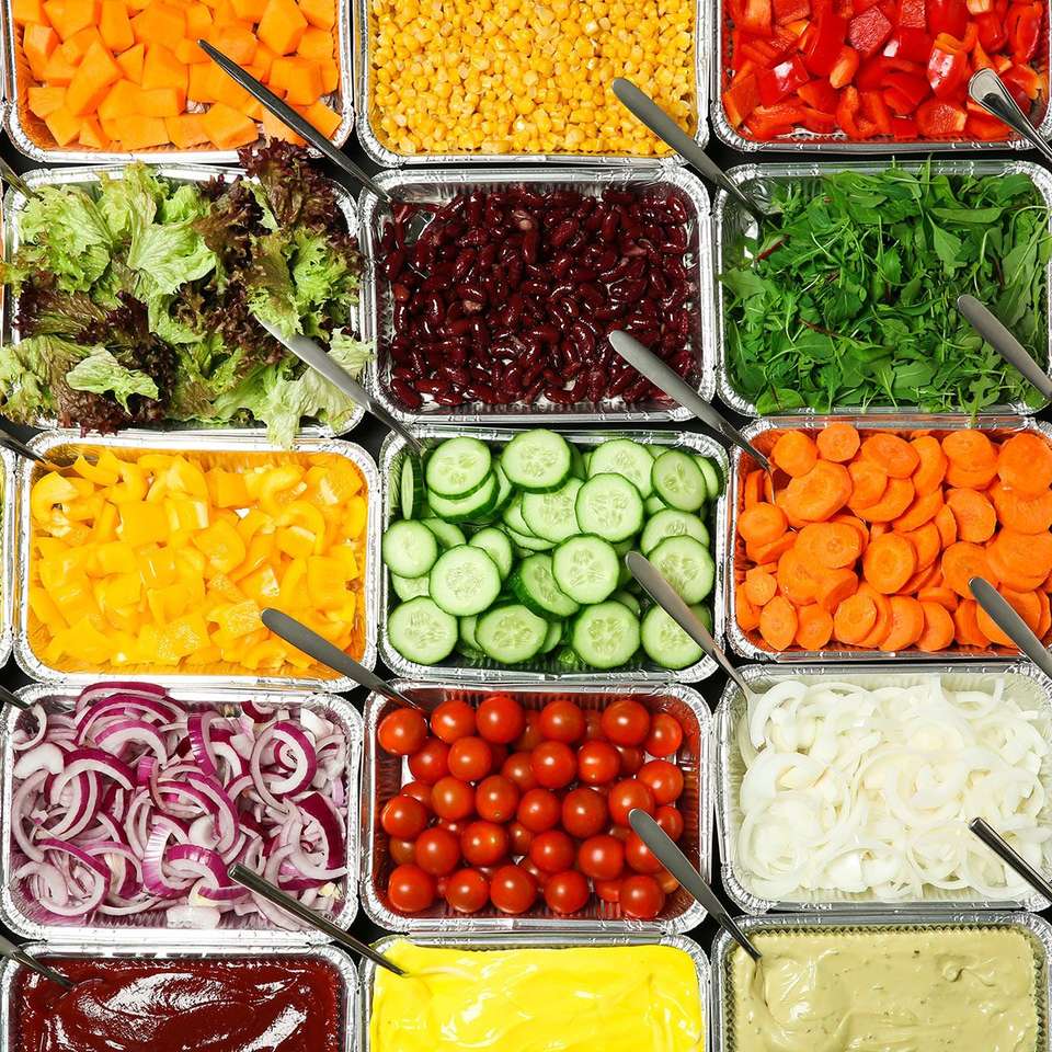 Saladebar groenten online puzzel