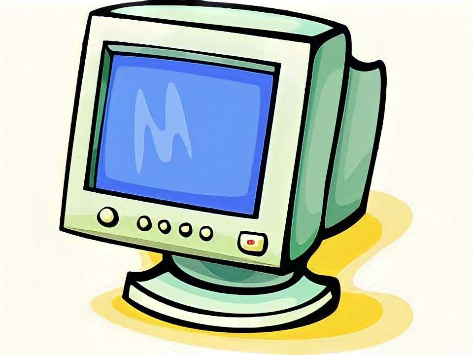 Монитор на компютър онлайн пъзел