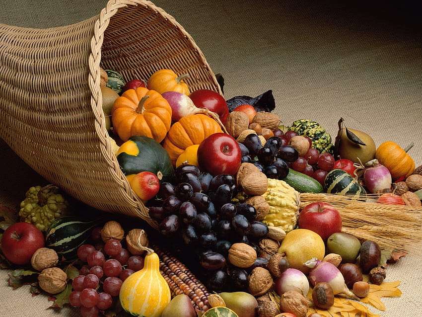 Bohatá podzimní úroda – zdraví samo skládačky online