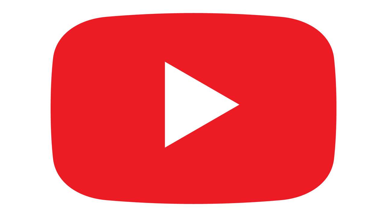 Youtube logo. Puzzlespiel online