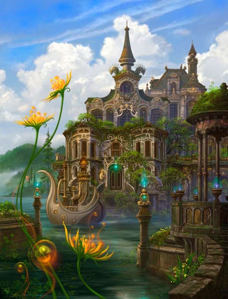 château de conte de fées, puzzle en ligne