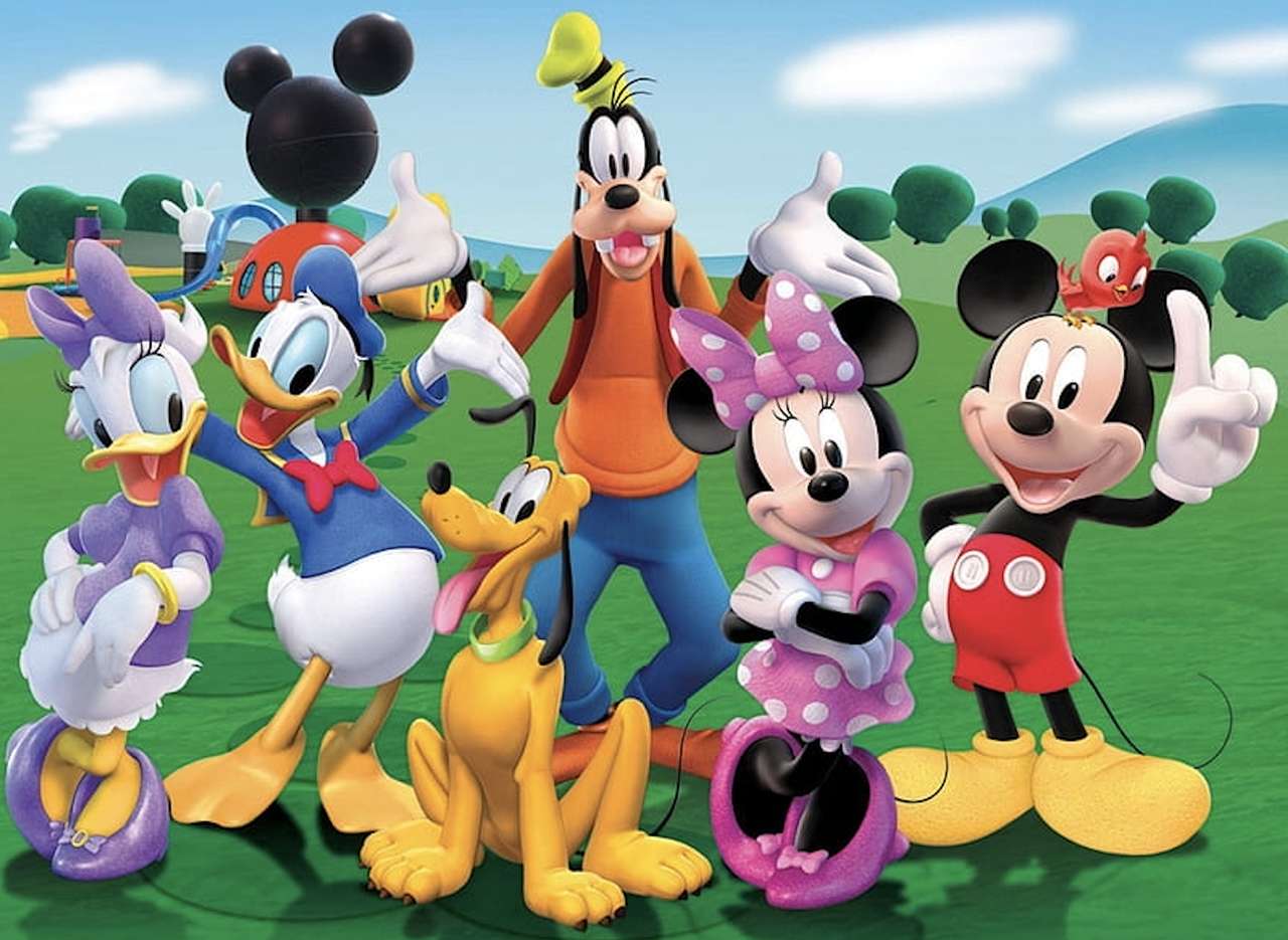 Klubovna Mickey a Minnie Mouse skládačky online