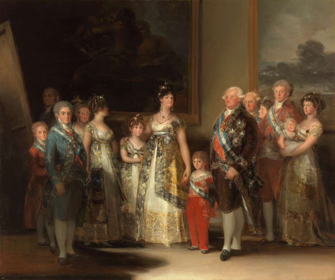 Carlo IV e la sua famiglia puzzle online