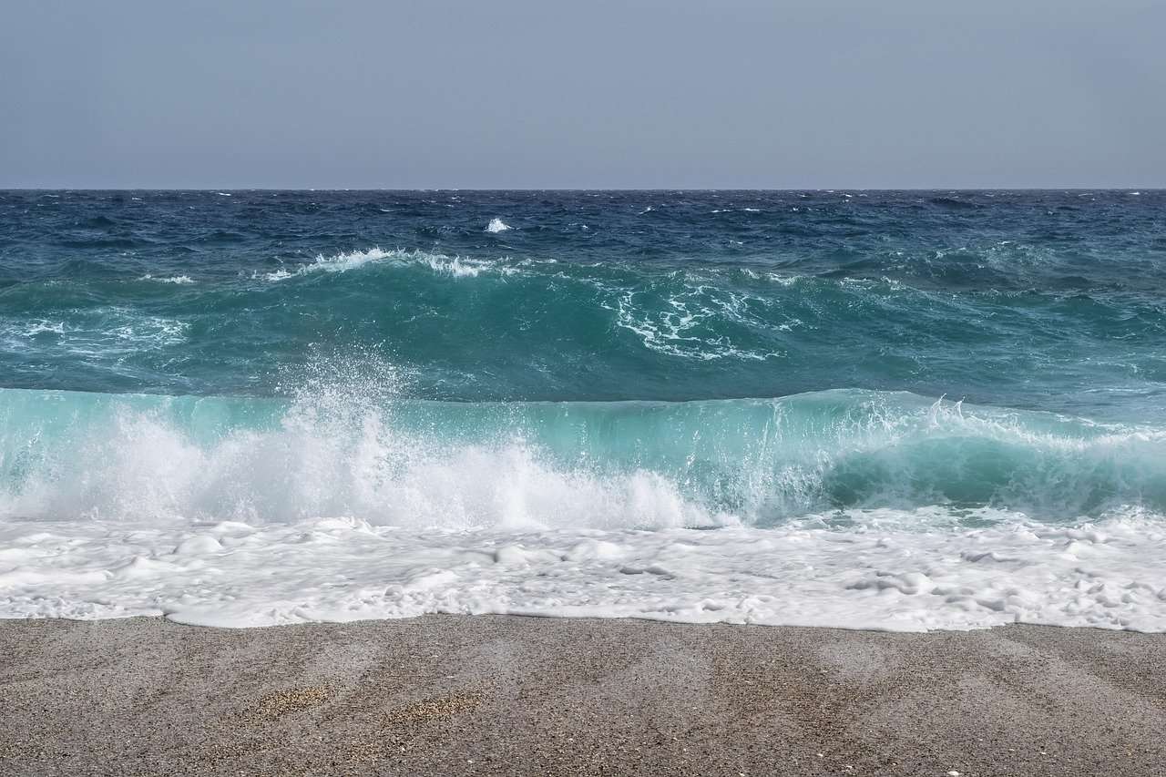 Mořské plážové vlny skládačky online