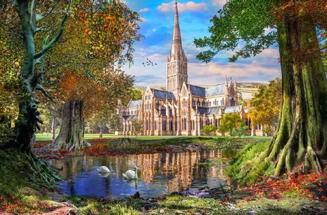 catedral de salisbury quebra-cabeças online