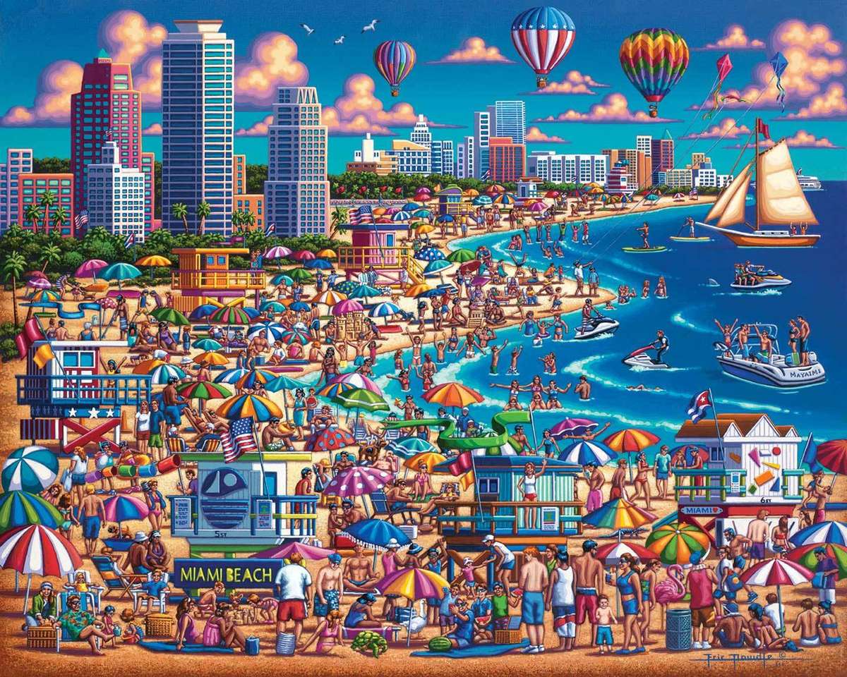 Miami Beach, Florida online puzzle