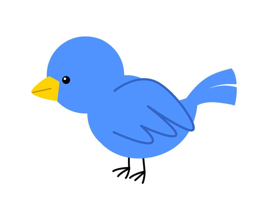 Oiseau bleu puzzle en ligne