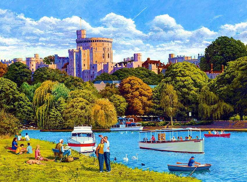 Sărbători la Castelul Windsor jigsaw puzzle online