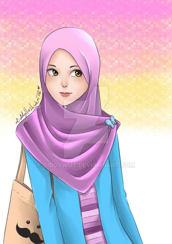 Uma garota com hijab puzzle online