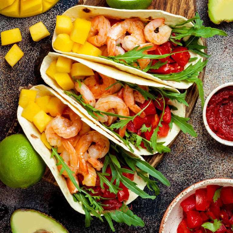 Krevetové tacos skládačky online