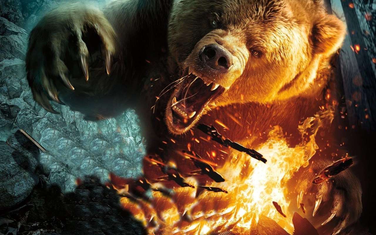 Un orso bruno ti attacca puzzle online