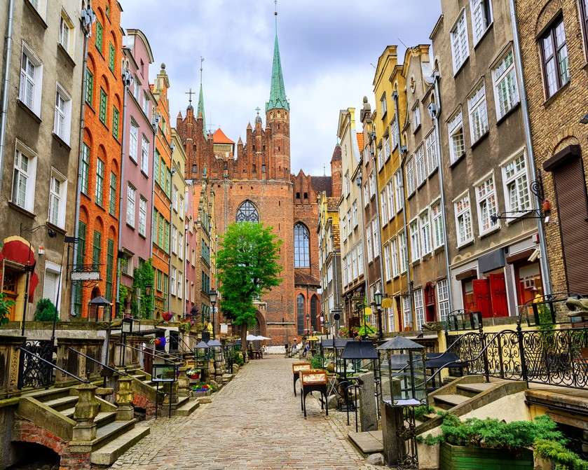bérházak Gdańskban online puzzle