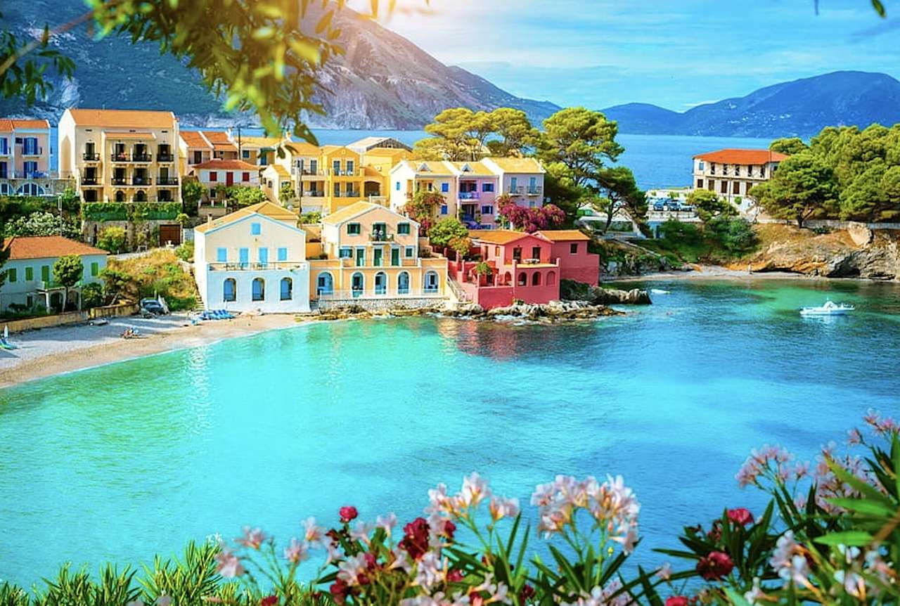 Greece-Assos-Kefalonia, a fabulous holiday destination jigsaw puzzle online