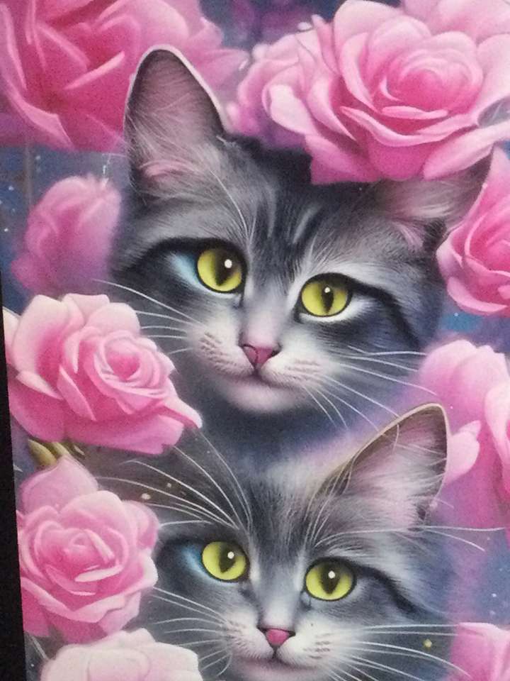 Due gatti gemelli puzzle online