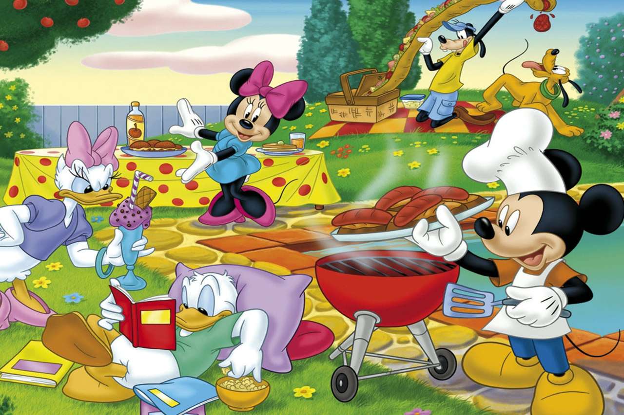 Das Disney Crew Picknick findet statt :) Online-Puzzle