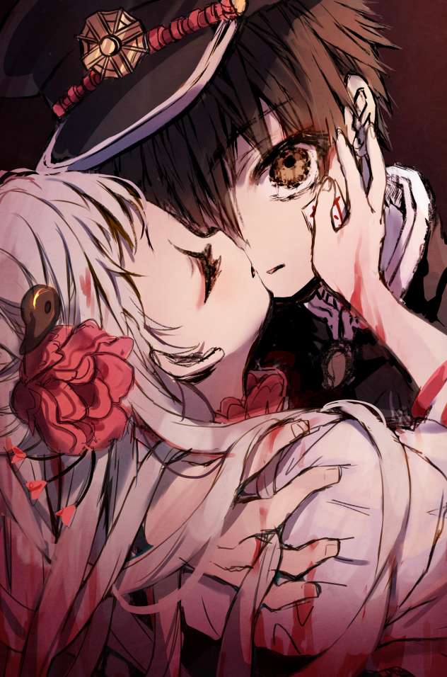 Ο Yashiro φιλά τον Hanako online παζλ