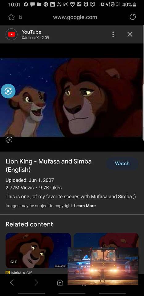 Mufasa e Simba puzzle online