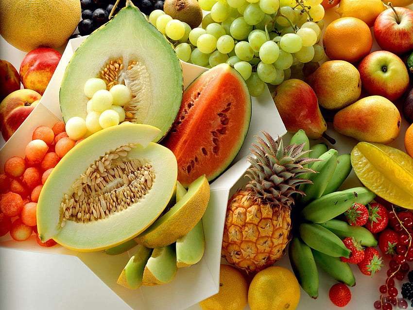 Saborosas frutas coloridas puzzle online