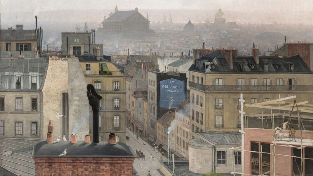 Unter den Dächern von Paris Online-Puzzle