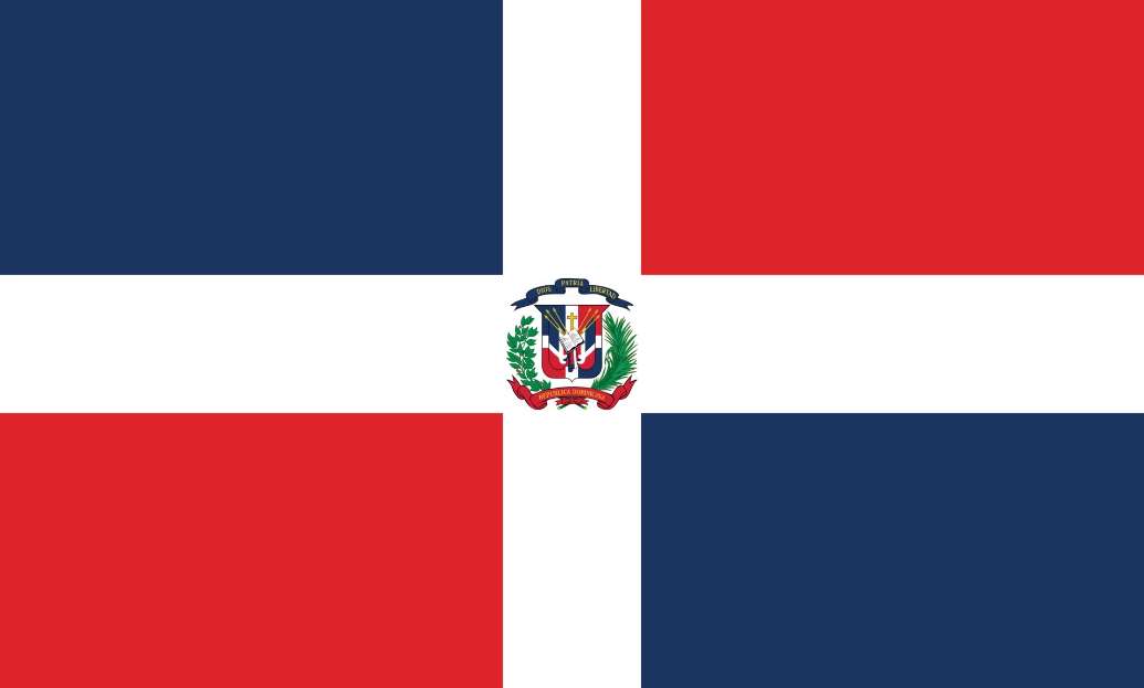 Dominikanische Flagge Online-Puzzle
