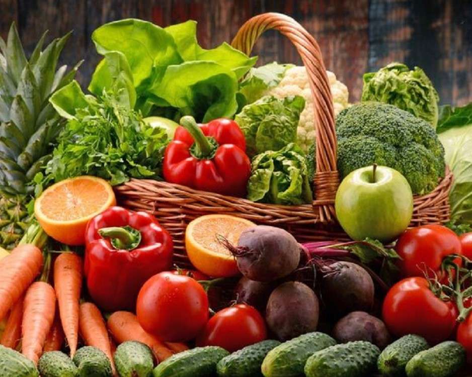 Vitaminok a zöldségekben online puzzle