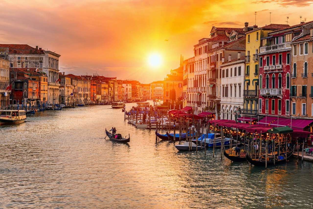 Zonsondergang in Venetië online puzzel